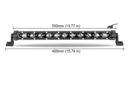 Slim LED Light Bar In Multiple Sizes - 8" 14" 20" 26" 32" Jeep Wrangler Light Bar