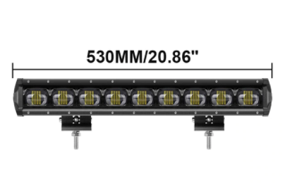 Single Row LED Light Bar With 6D Lens In Multiple Sizes - 8" 14" 20" 27" 34" 40" Jeep Wrangler Light Bar