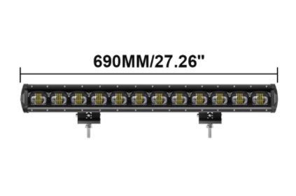 Single Row LED Light Bar With 6D Lens In Multiple Sizes - 8" 14" 20" 27" 34" 40" Jeep Wrangler Light Bar