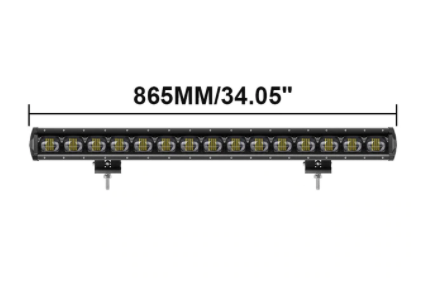 Single Row LED Light Bar With 6D Lens In Multiple Sizes - 8" 14" 20" 27" 34" 40" Jeep Wrangler Light Bar