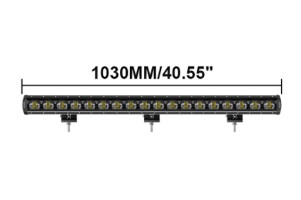 Single Row LED Light Bar With 6D Lens In Multiple Sizes - 8" 14" 20" 27" 34" 40" Jeep Wrangler Light Bar