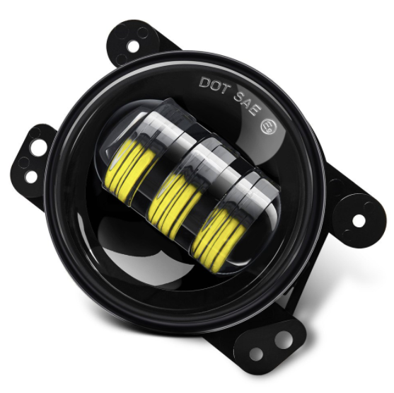 4" Round Classic Jeep Wrangler LED Fog Lights