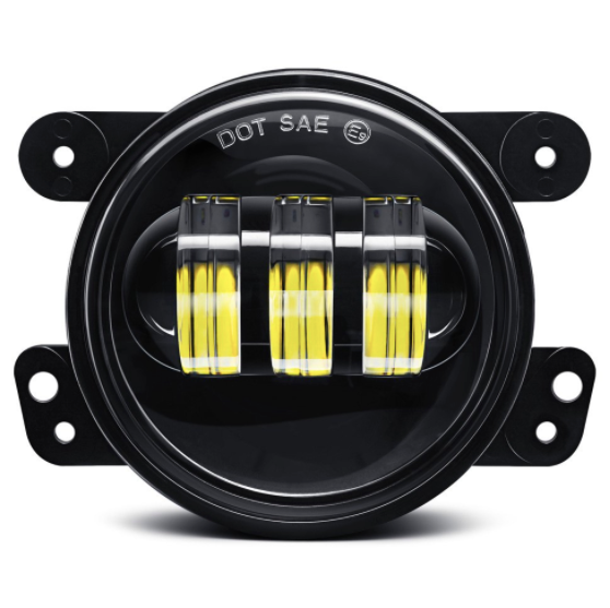 4" Round Classic Jeep Wrangler LED Fog Lights