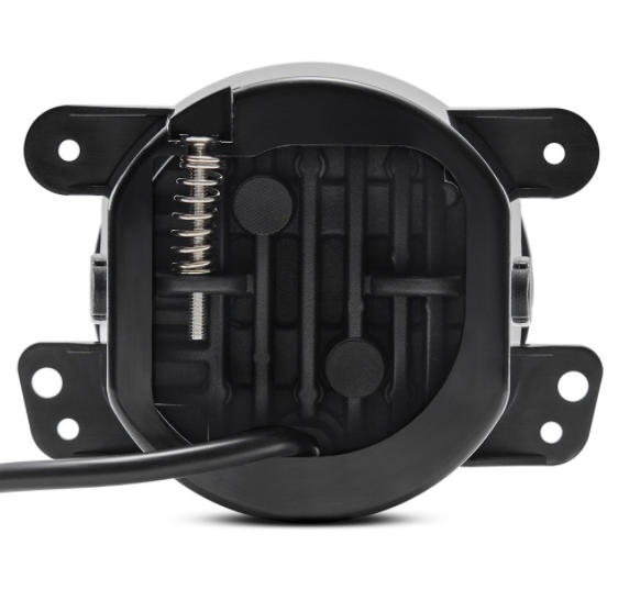 4" Round Jeep Wrangler LED Fog Lights - Angel Eye Halo Series