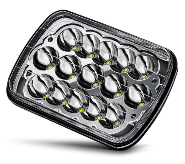 5"x7" Jeep YJ LED headlight & Jeep XJ LED headlight - Honeycomb Projector style