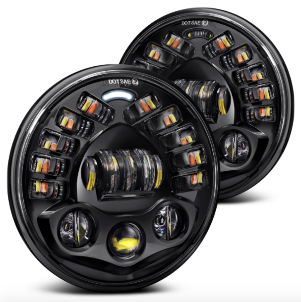 7" Jeep Wrangler LED Headlights - Oculus Series