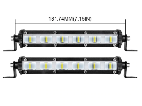 7” Slim LED Light Bar - Flood/Spot Beam Options Jeep Wrangler Light Bar