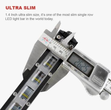 7” Slim LED Light Bar - Flood/Spot Beam Options Jeep Wrangler Light Bar