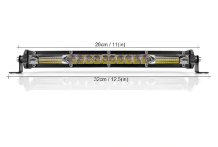 Slim LED Light Bar In Multiple Sizes - Avalon Series 12" 22" 32" 42" Jeep Wrangler Light Bar