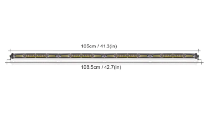 Slim LED Light Bar In Multiple Sizes - Avalon Series 12" 22" 32" 42" Jeep Wrangler Light Bar
