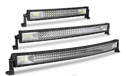 Tri-Row Curved LED Light Bar In Multiple Sizes - 22" 32" 42" Jeep Wrangler Light Bar