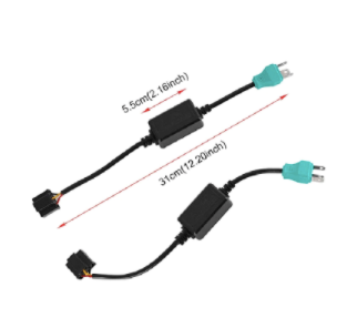 H4 to H13 anti flicker harness for LED headlights