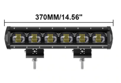 Single Row LED Light Bar With 6D Lens In Multiple Sizes - 8 14 20 2 —  Jeep Wrangler Headlights