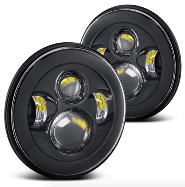 7" Jeep Wrangler LED Headlights - Stealth Series