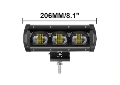 Single Row LED Light Bar With 6D Lens In Multiple Sizes - 8" 14" 20" 27" 34" 40" Jeep Wrangler Light Bar